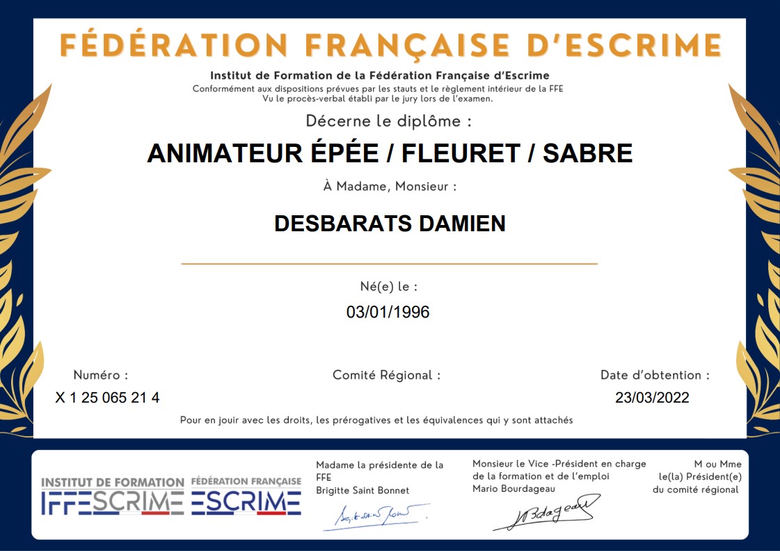 Diplôme 1